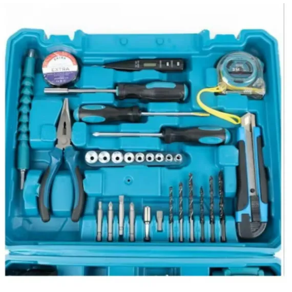 Trusa Bormasina, 2 Acumulatori 48V, Percutie, Autofiletanta cu 30 de Accesorii